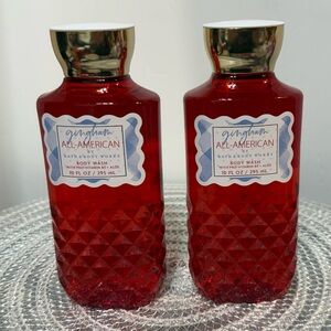 BBW Gingham All American Body Wash Set of 2 NWT